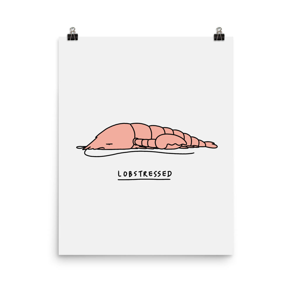 Moody Animals: Lobster - Art print