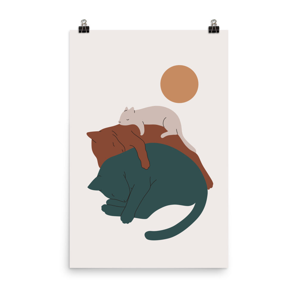 Cat Landscape 17 - Art print