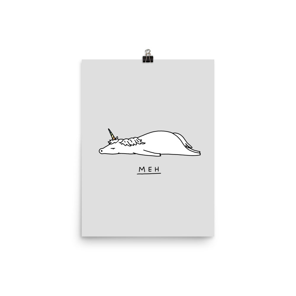 Moody Animals: Unicorn - Art print