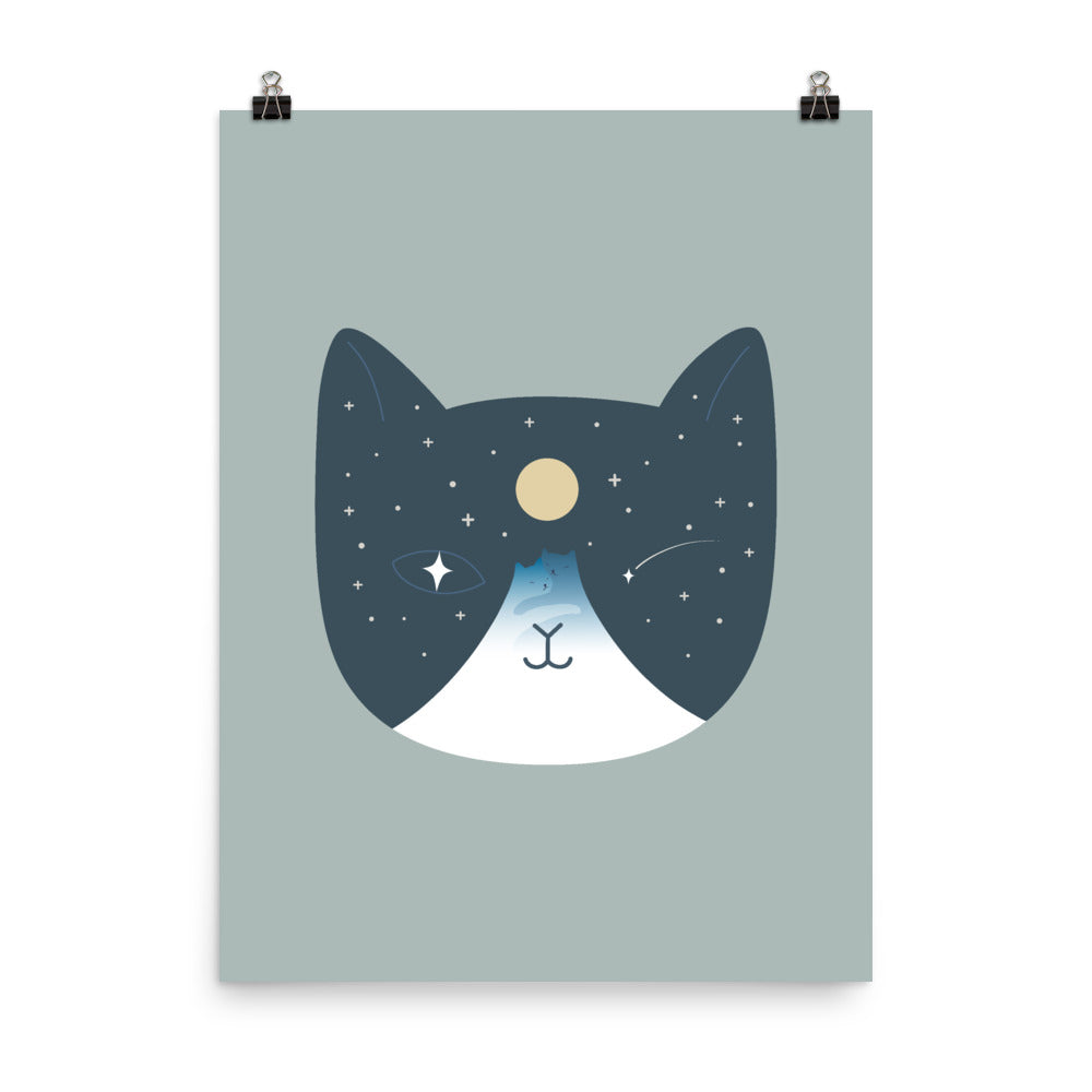 Cat Landscape 100 - Art print