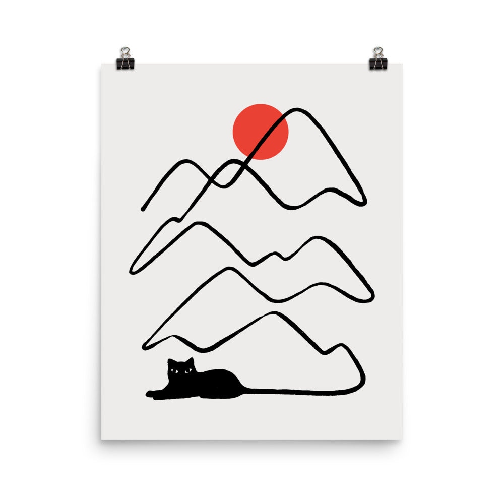 Cat Landscape 68 - Art print