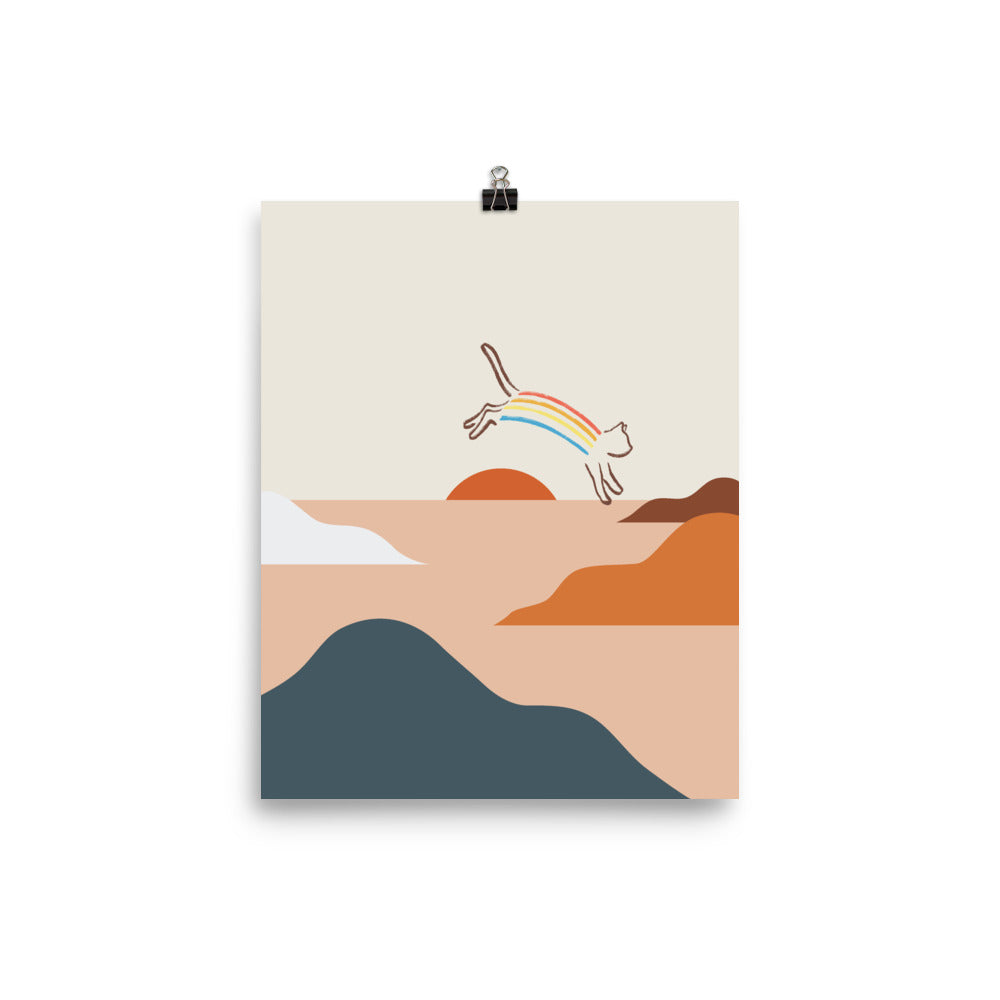 Cat Landscape 31c - Art print