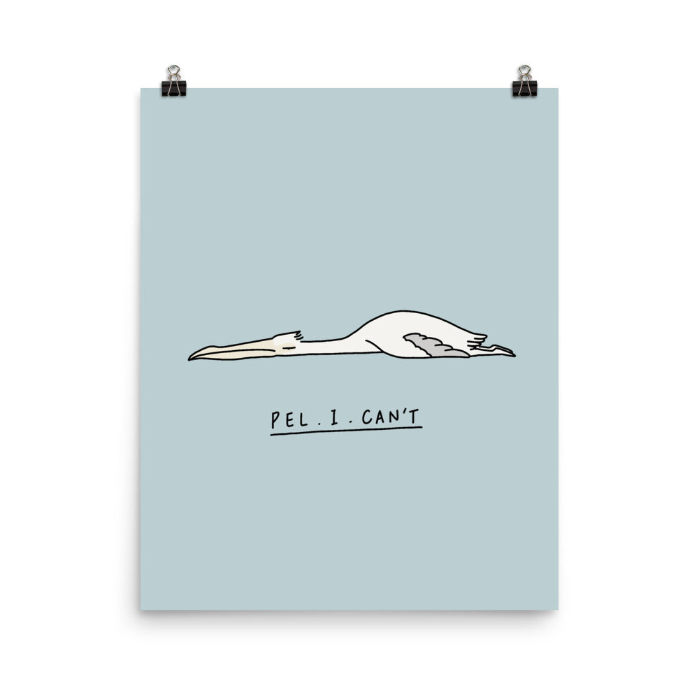 Moody Animals: Pelican - Art print