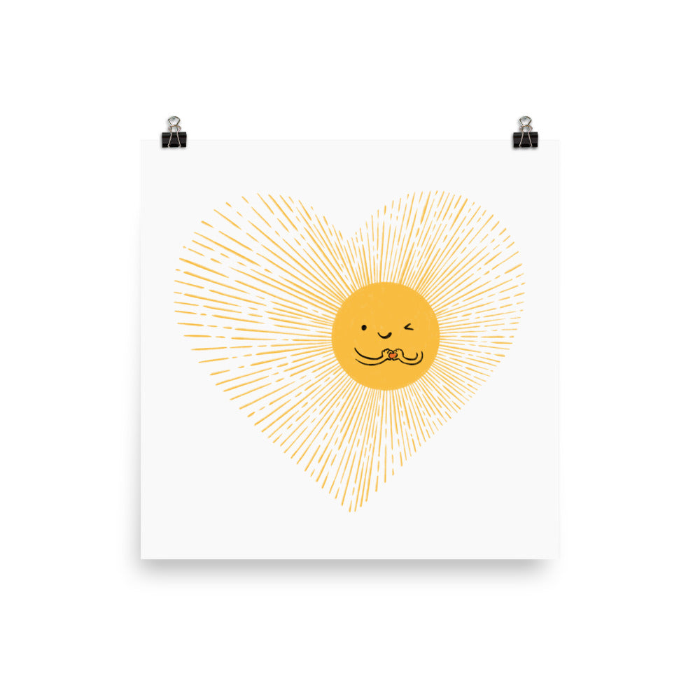 You are the sunshine of my heart - Art print