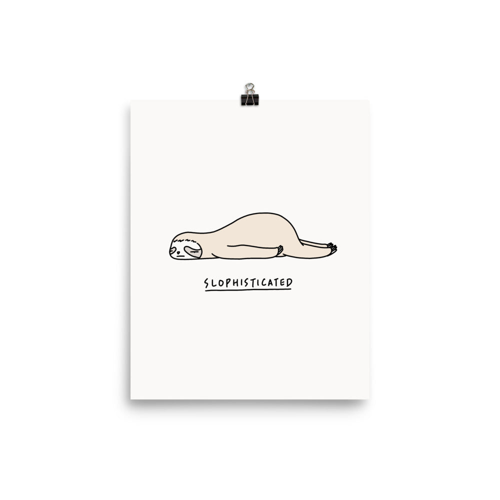 Moody Animals: Sloth - Art print