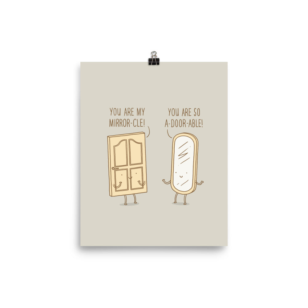 Door and Mirror - Art print