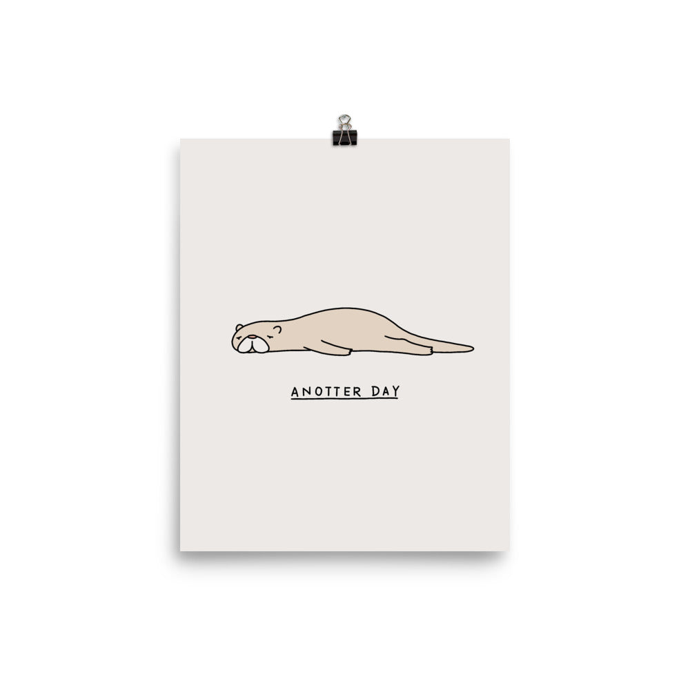 Moody Animals: Otter - Art print