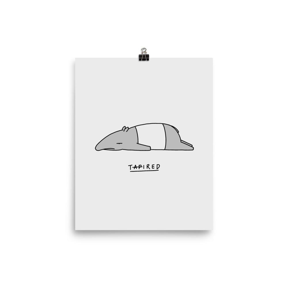 Moody Animals: Tapir - Art print