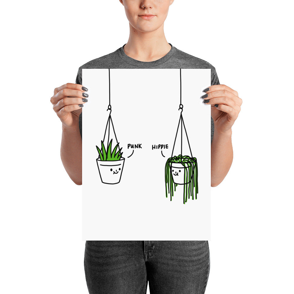 Hippie and Punk 2 - Art print