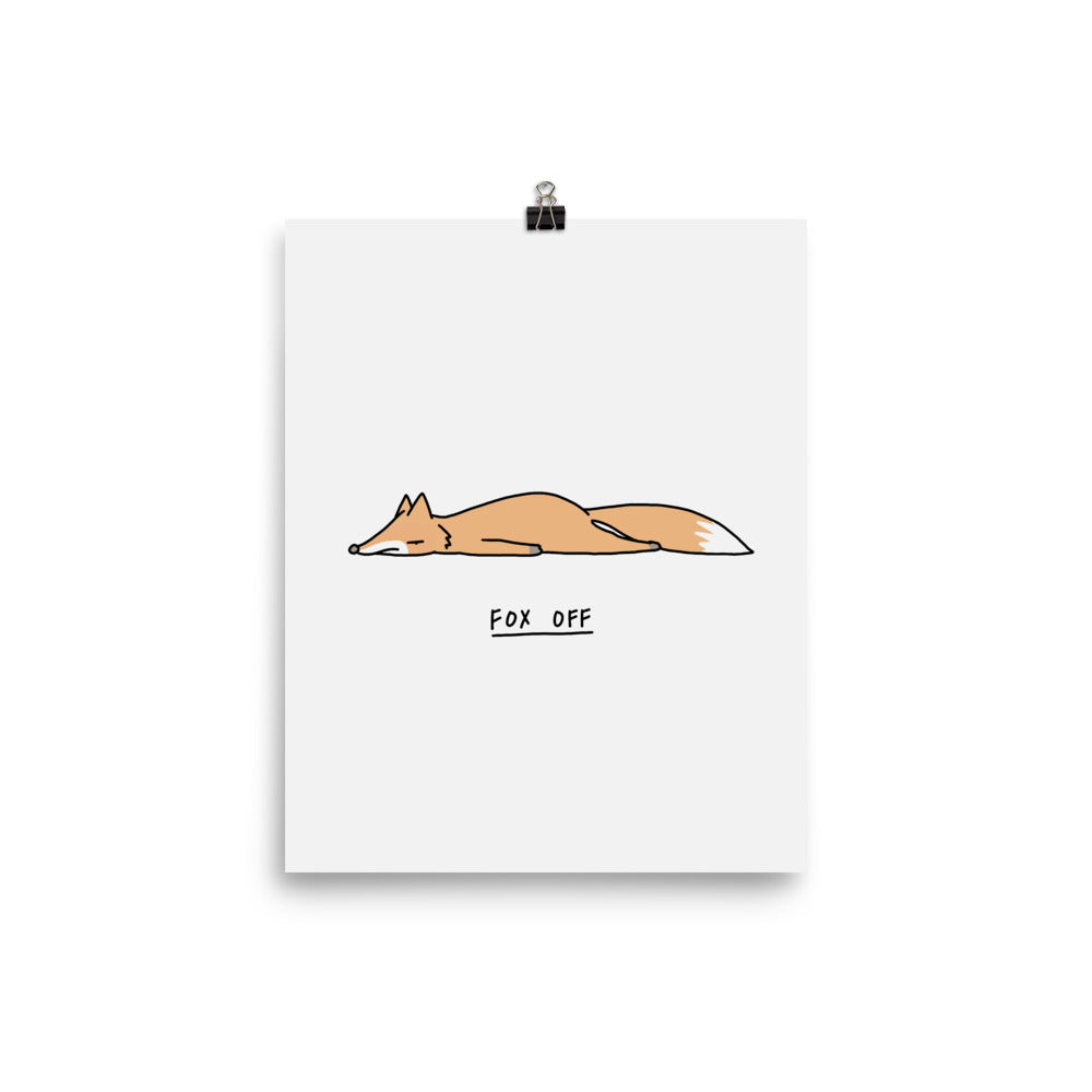 Moody Animals: Fox - Art print