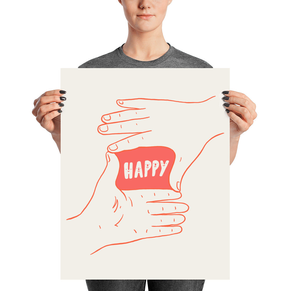 Focus on Happiness - Art print