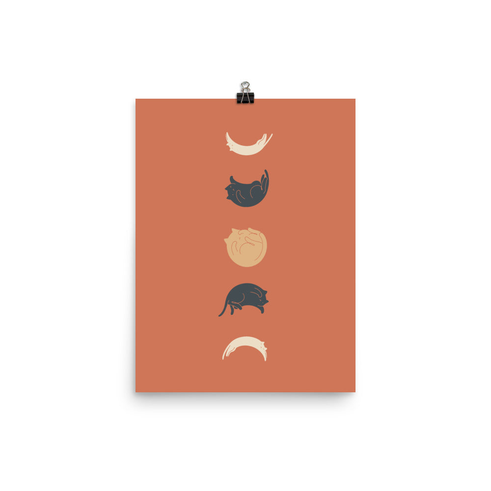 Cat Landscape 61: Meow Phases 2 - Art print