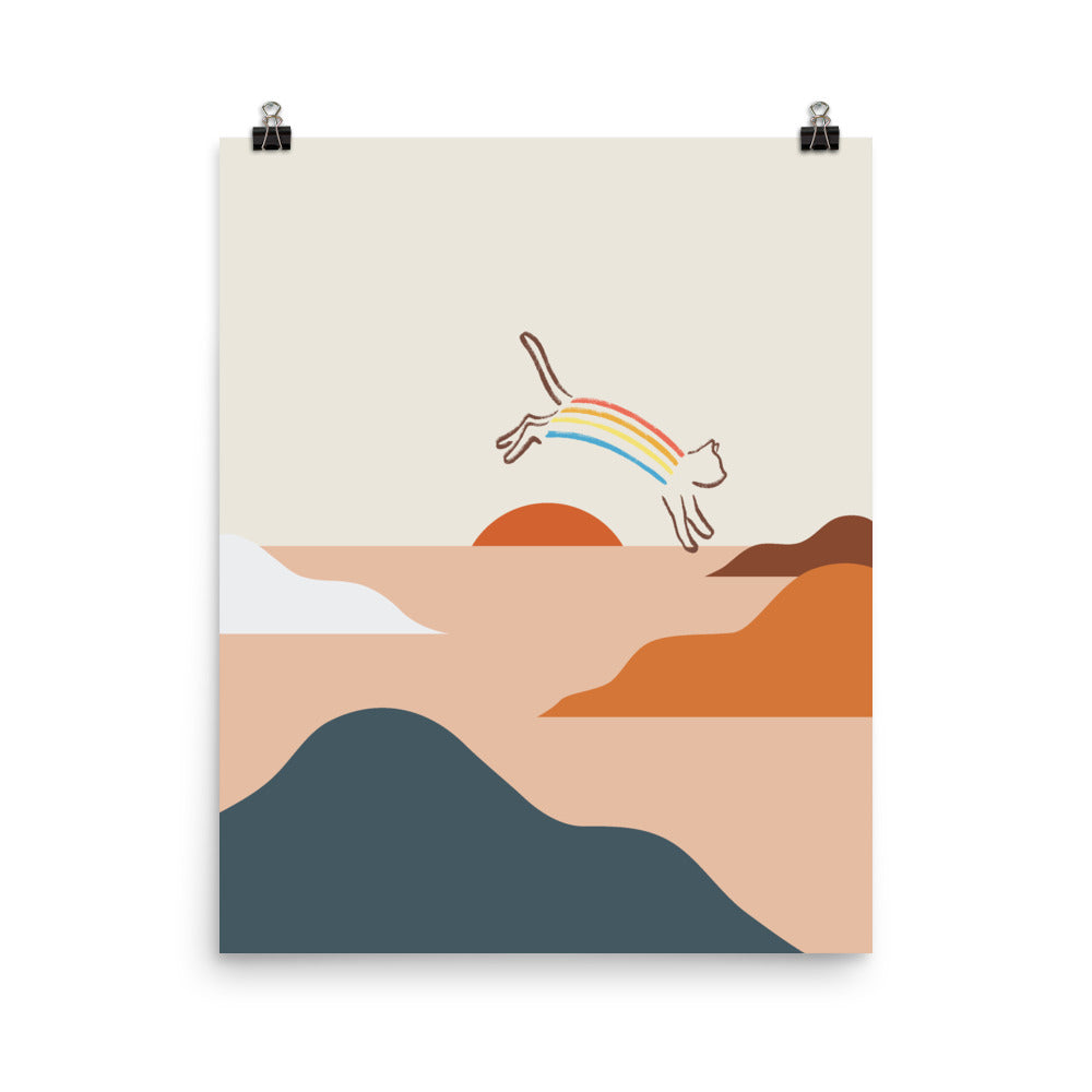 Cat Landscape 31c - Art print