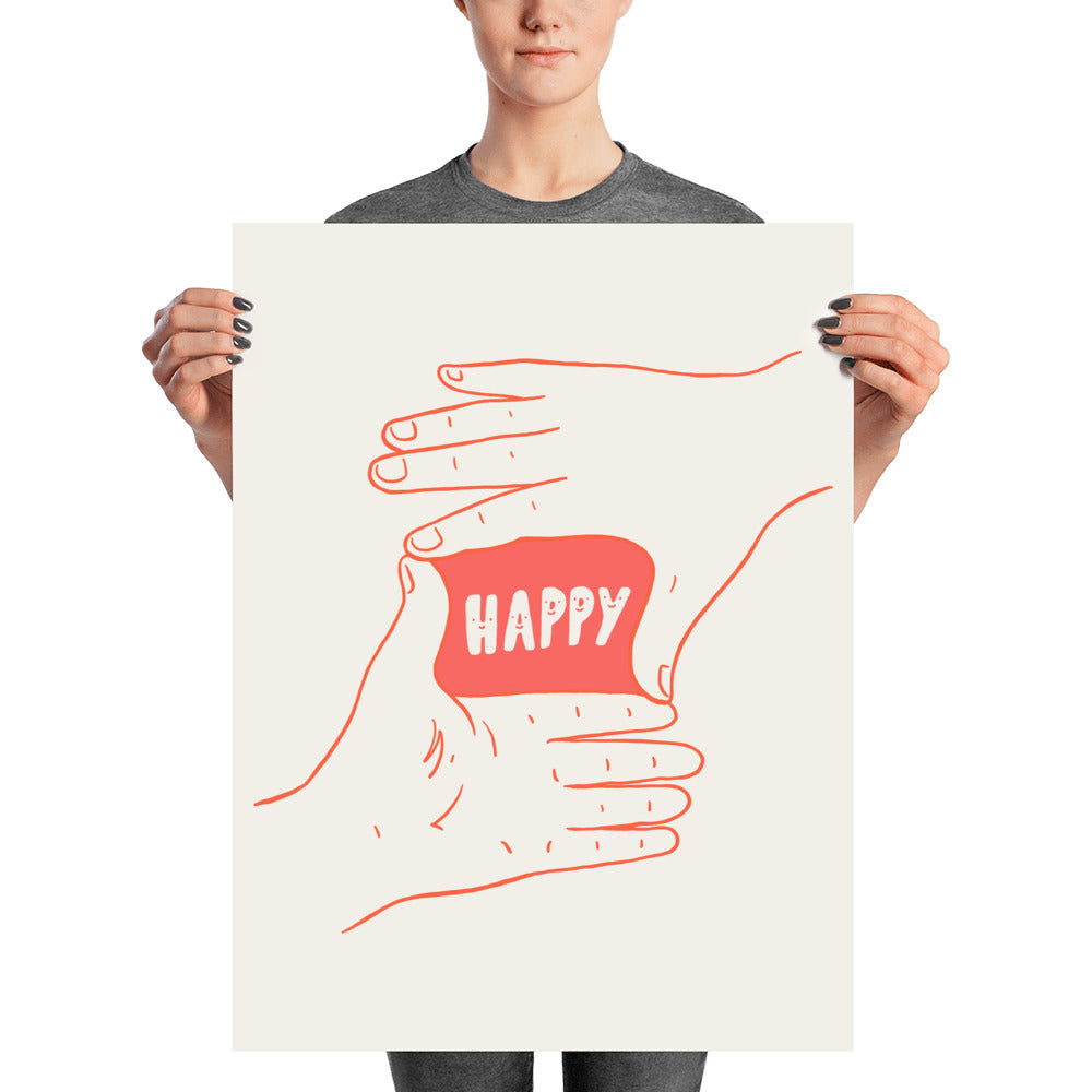 Focus on Happiness - Art print