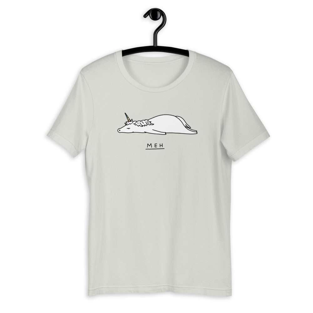 Moody Animals: Unicorn Meh - Unisex T-Shirt