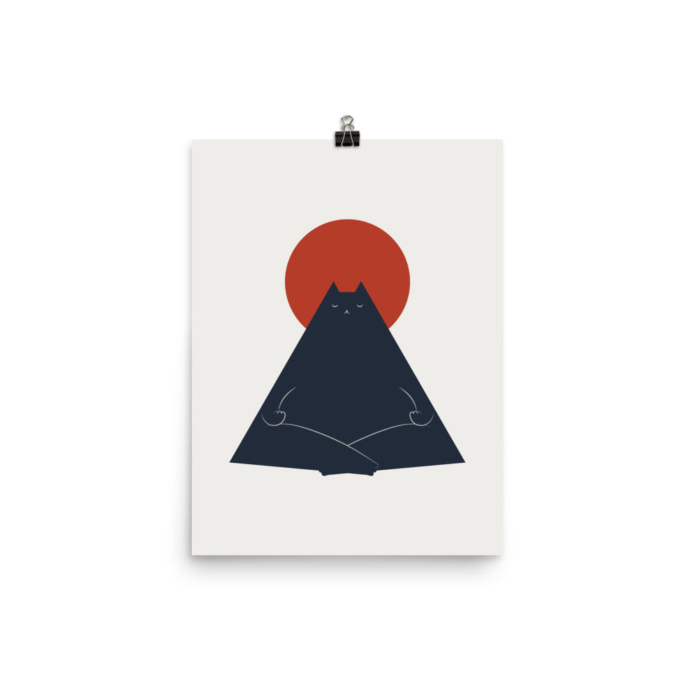 Cat Landscape 63: Meowditation - Art print