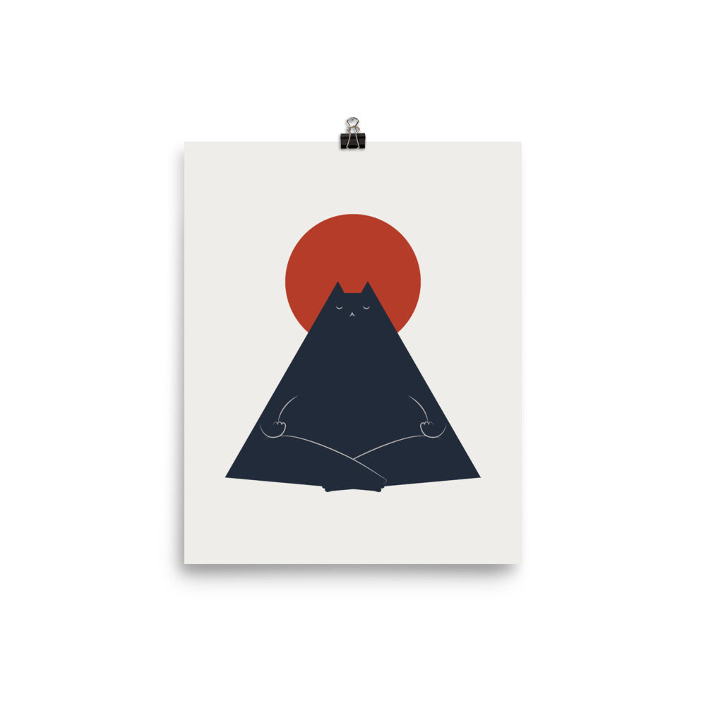 Cat Landscape 63: Meowditation - Art print