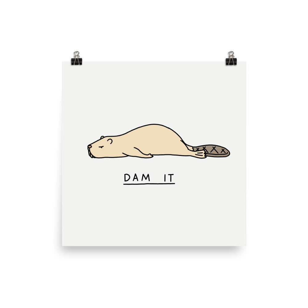 Moody Animals: Beaver - Art print