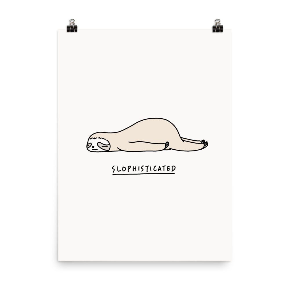 Moody Animals: Sloth - Art print