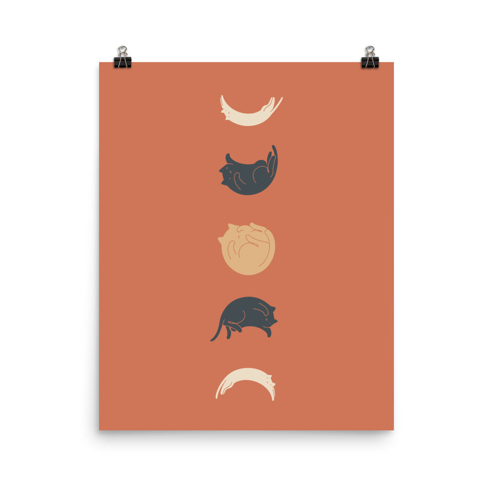 Cat Landscape 61: Meow Phases 2 - Art print