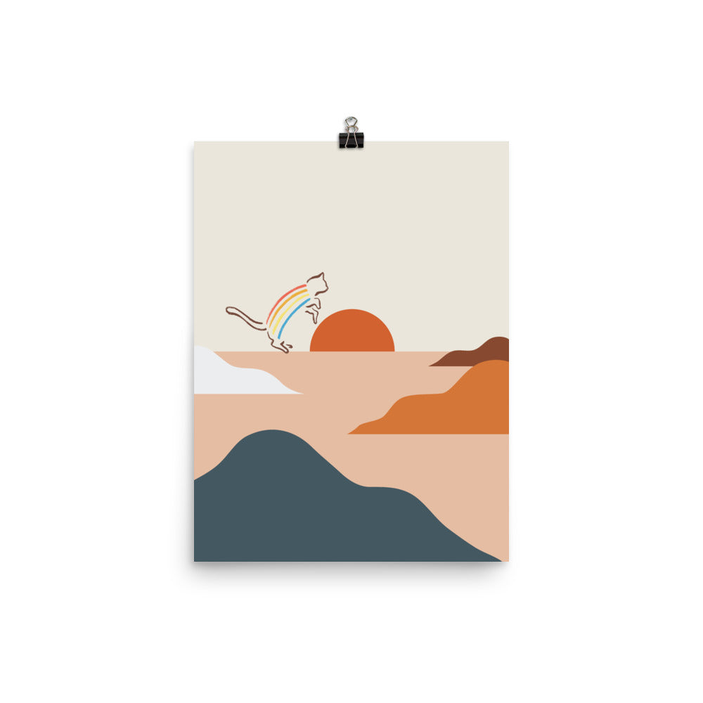 Cat Landscape 31a - Art print