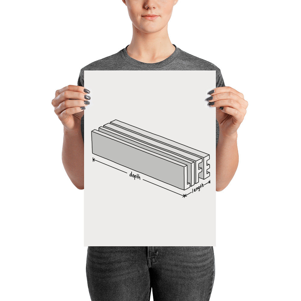 Life is short but wide - Art Print