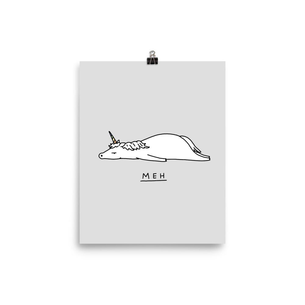 Moody Animals: Unicorn - Art print