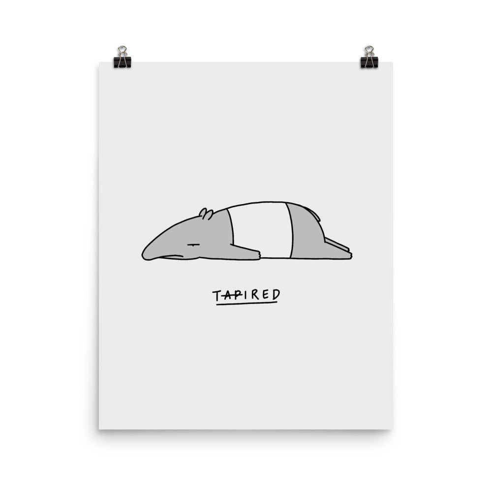 Moody Animals: Tapir - Art print