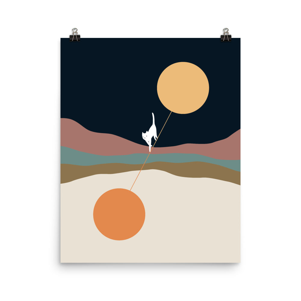 Cat Landscape 56 - Art print