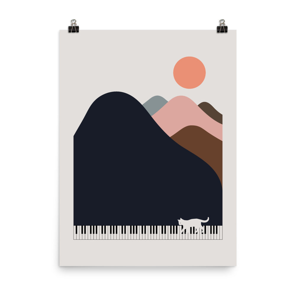 Cat Landscape 70 - Art print