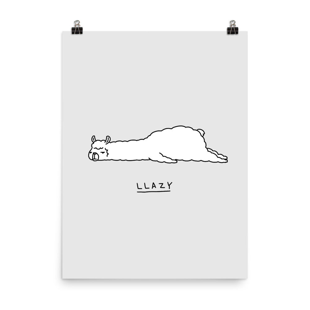 Moody Animals: Llama - Art print