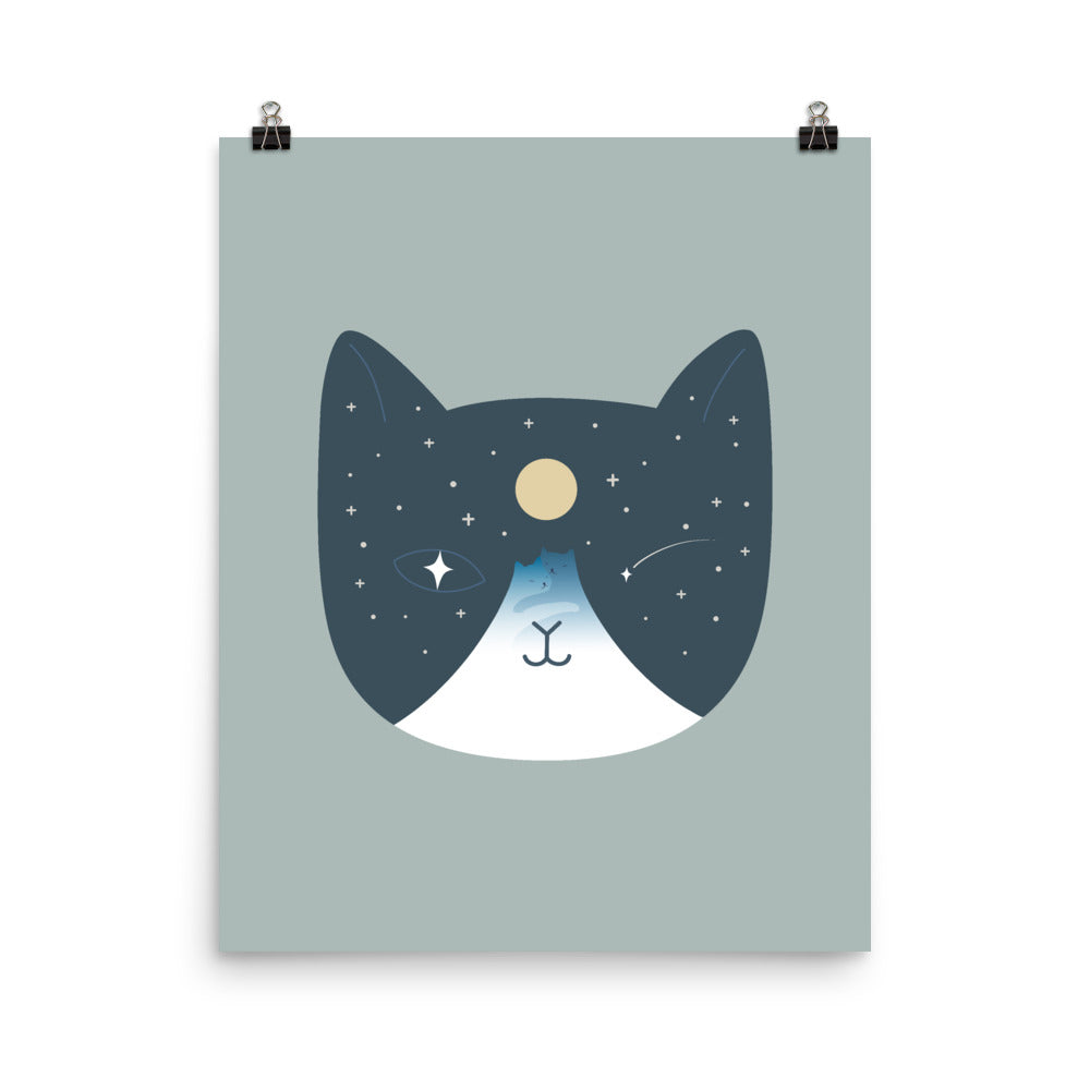 Cat Landscape 100 - Art print