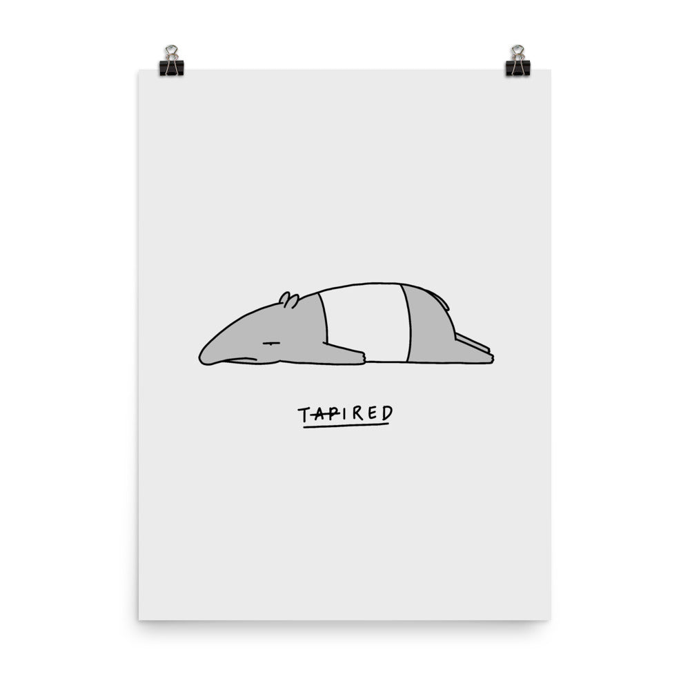 Moody Animals: Tapir - Art print