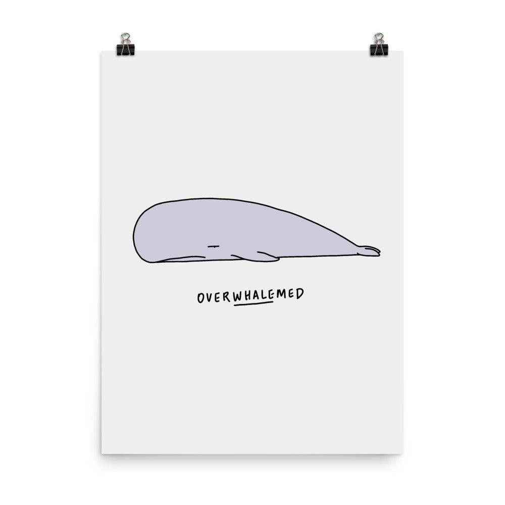 Moody Animals: Whale - Art print