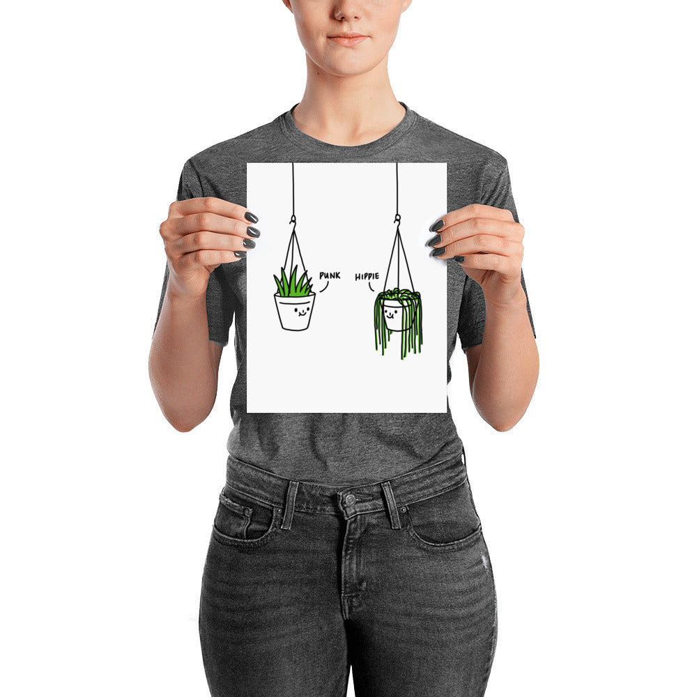 Hippie and Punk 2 - Art print