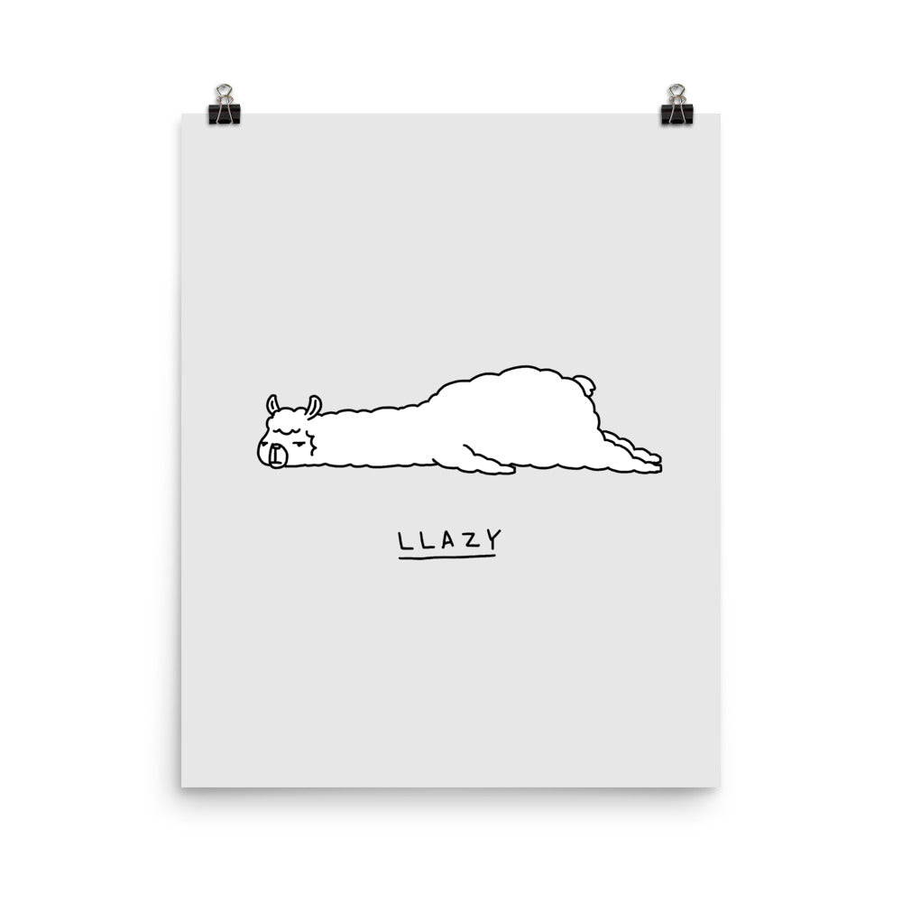 Moody Animals: Llama - Art print