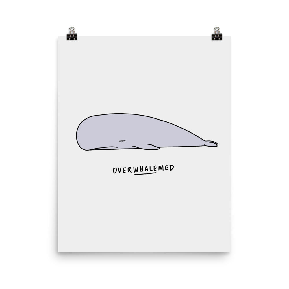 Moody Animals: Whale - Art print