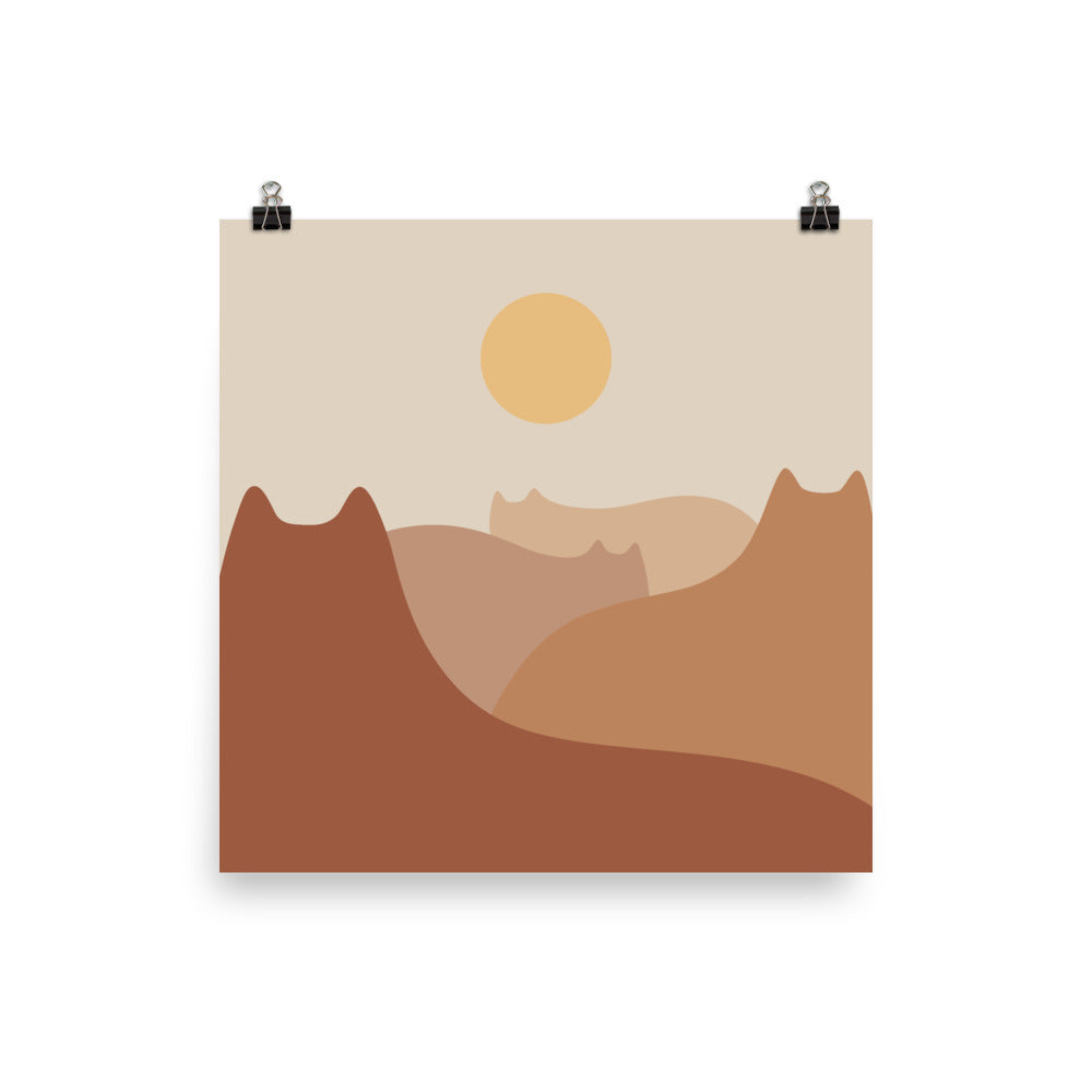 Cat Landscape 34 - Art print