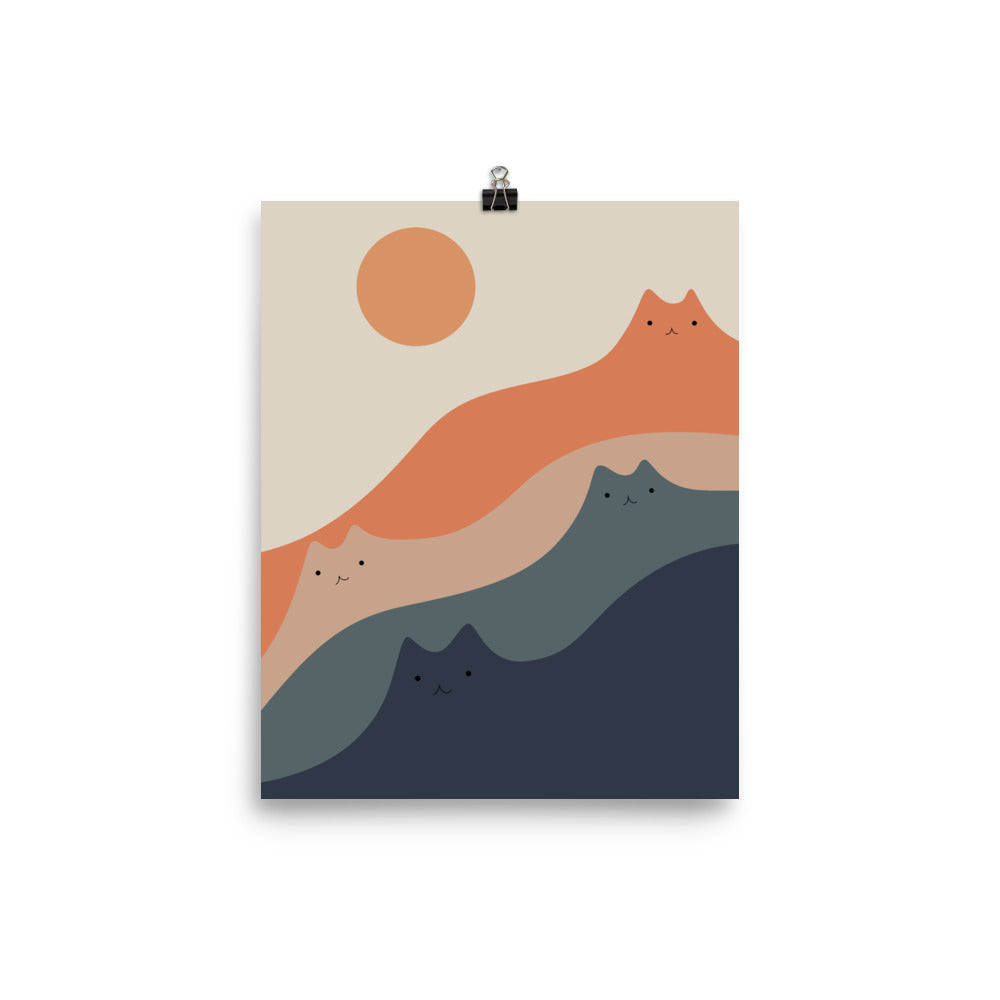Cat Landscape 90 - Art print