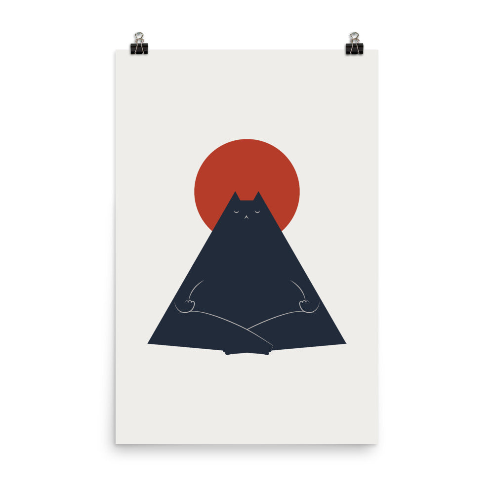 Cat Landscape 63: Meowditation - Art print