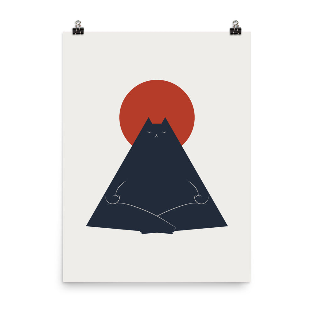 Cat Landscape 63: Meowditation - Art print