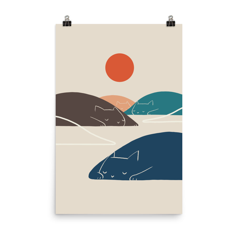 Cat Landscape 1 - Art print