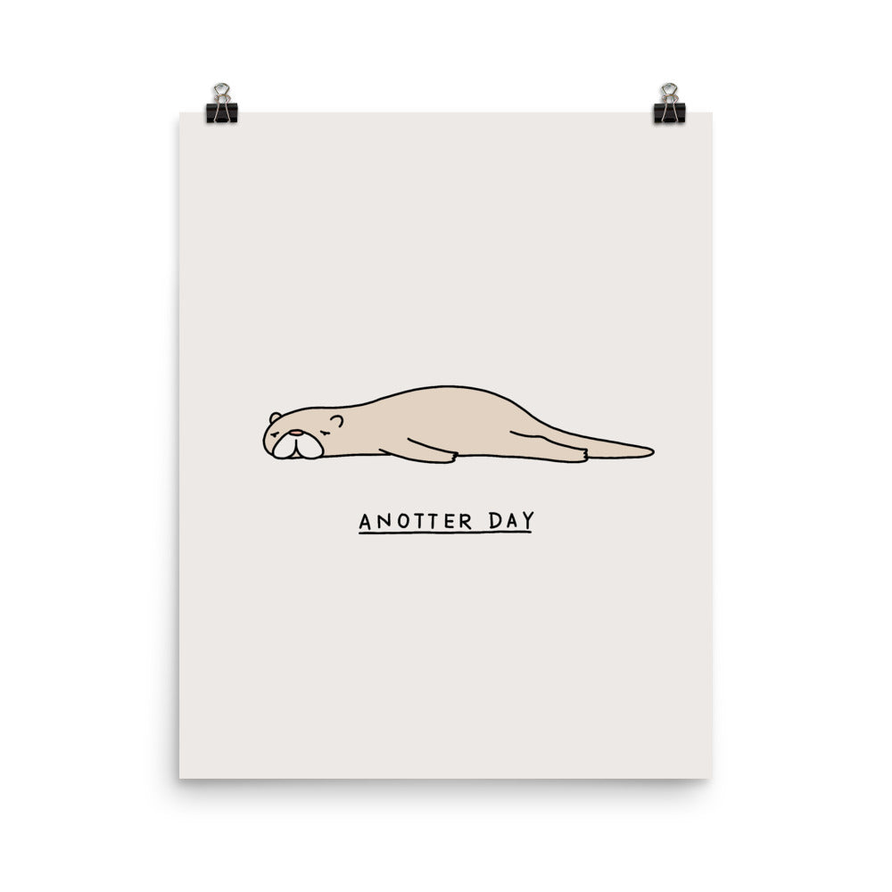 Moody Animals: Otter - Art print