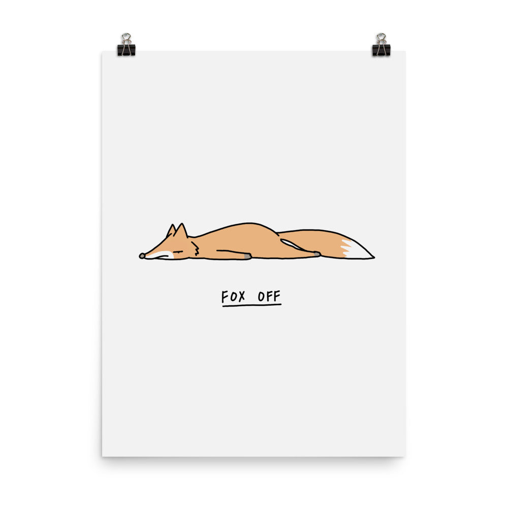 Moody Animals: Fox - Art print