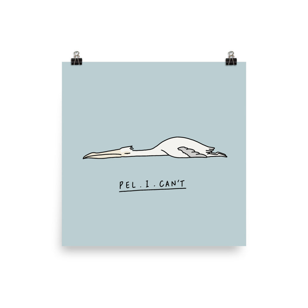 Moody Animals: Pelican - Art print