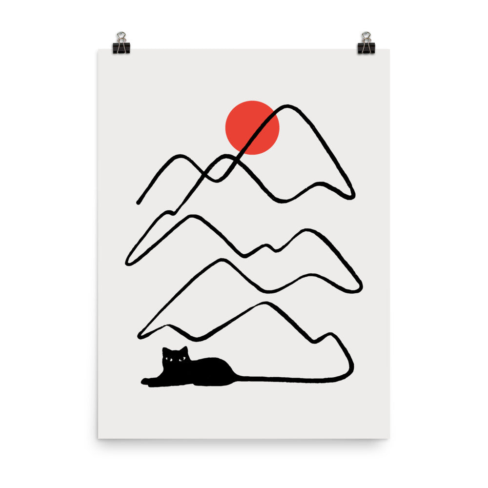 Cat Landscape 68 - Art print