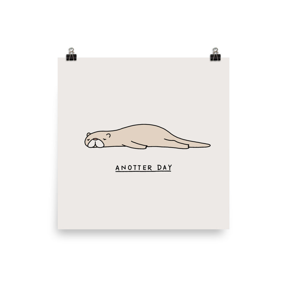 Moody Animals: Otter - Art print