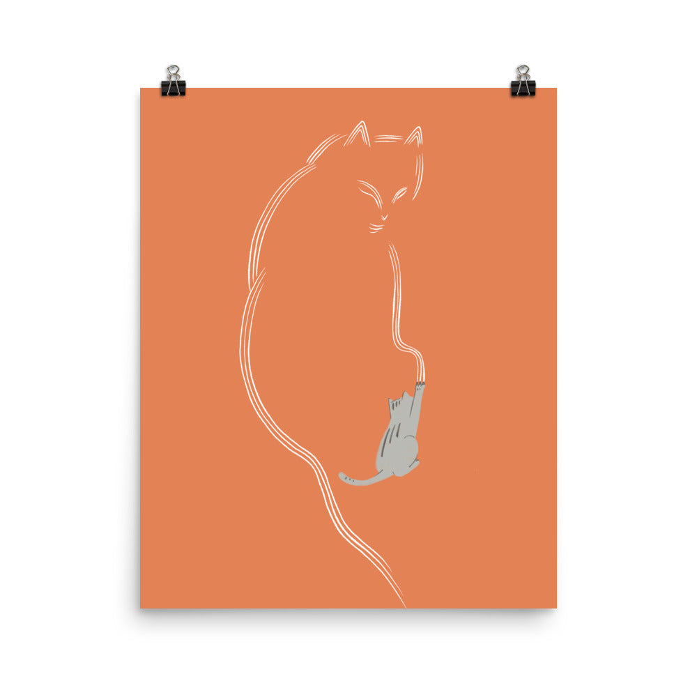 Artist Cat - Art Print