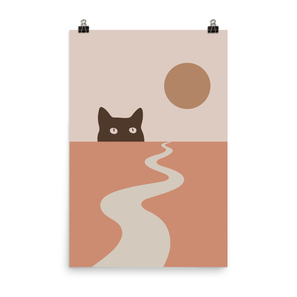Cat Landscape 16 - Art print