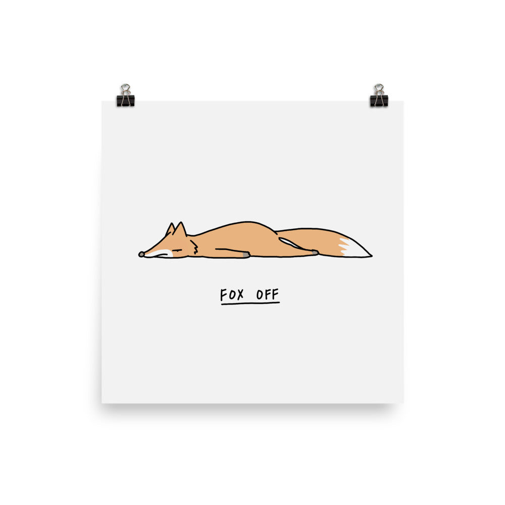 Moody Animals: Fox - Art print